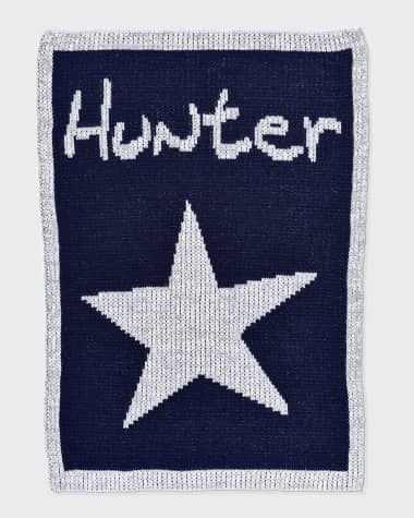 Butterscotch Blankees Single Star Metallic Stroller Blanket, Personalized