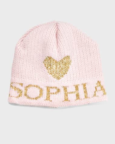 Butterscotch Blankees Kid's Single Heart Metallic Beanie Hat
