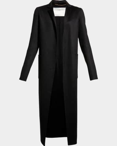 Adam Lippes Zibelline Open-Front Cashmere Midi Coat