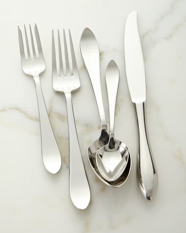 Ricci Silversmith 5-Piece Contorno Flatware Set