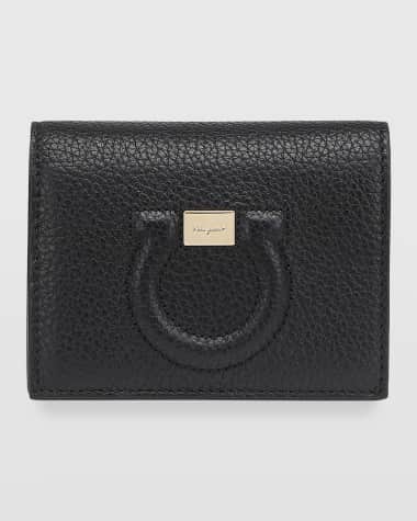 Ferragamo Gancino City Leather French Wallet