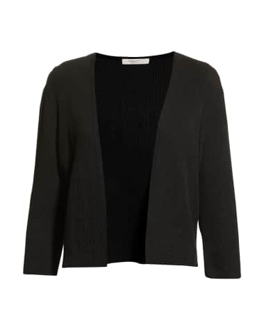 Lafayette 148 New York Cropped Open-Front Cardigan