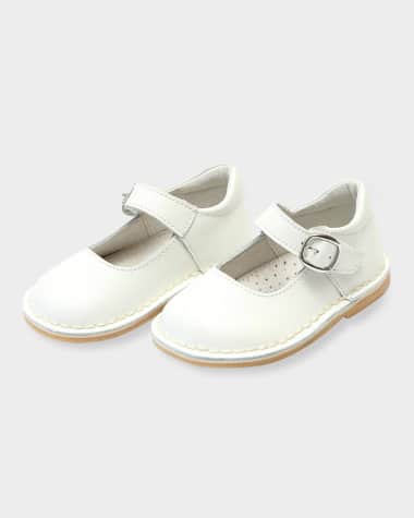 L'Amour Shoes Grace Leather Stitch Down Mary Janes, Baby/Toddler
