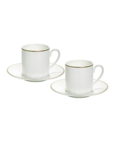 Prouna Alligator Espresso Cups & Saucers, Set of 2