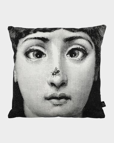 Fornasetti Cushion Ape bug on nose