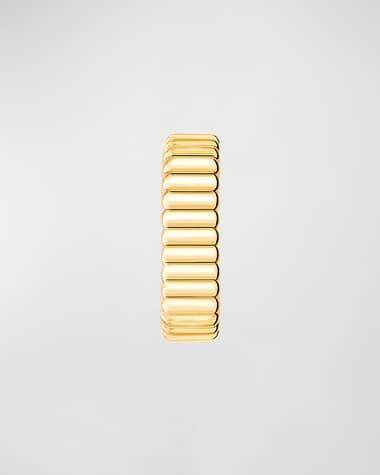 Boucheron Quatre 18K Yellow Gold Grosgrain Single Clip Earring