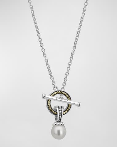 LAGOS Luna Pearl Toggle Necklace