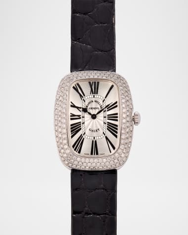 Franck Muller Galet Sterling Silver and Diamond Watch