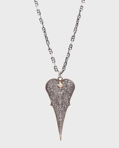 Armenta Diamond Heart Pendant Necklace