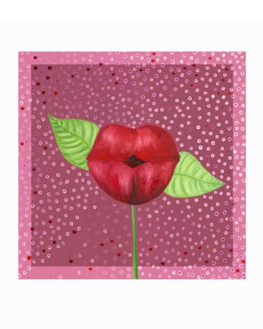 Mila & Such Kiss Me Silk Chiffon Scarf - Small