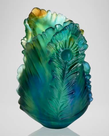 Daum Fleur de Paon Vase - Small