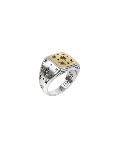 Konstantino Astria Wander Star Ring, Size 6-8