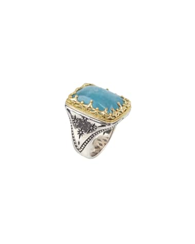 Konstantino Astria Aquamarine Ring, Size 6-8