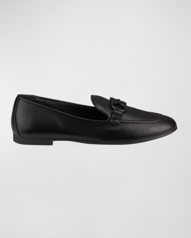 Ferragamo Trifoglio Gancini Bit Loafers