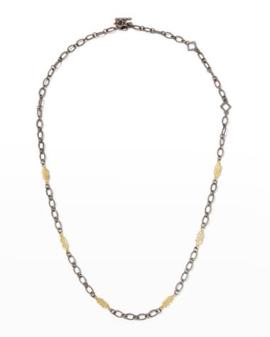 Armenta Old World Two-Tone Scroll Necklace