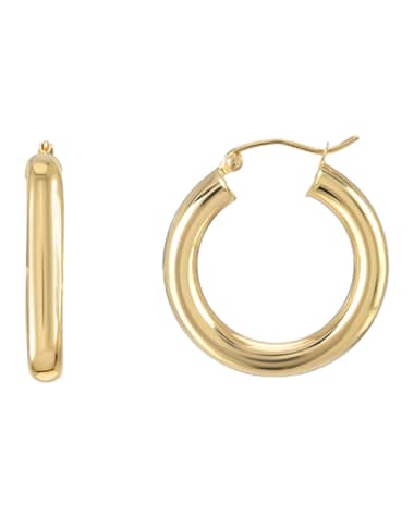 Zoe Lev Jewelry 14k Gold Small Thick Hoop Earrings