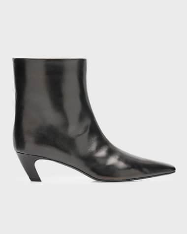 Khaite Arizona Leather Ankle Booties