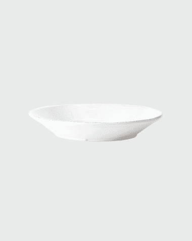 Vietri Melamine Lastra White Shallow Bowl