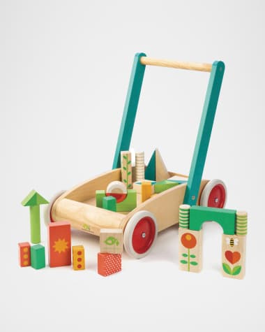 Tender Leaf Toys Wagon with Blocks