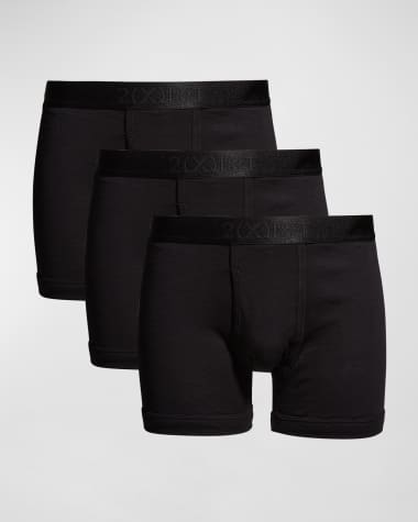 2(x)ist Men's 3-Pack Stretch Core No-Show Trunk, Black/Black/Black, Small :  : Clothing, Shoes & Accessories