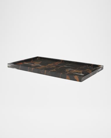 Marble Crafter Edesia Collection Honed Finish Marble Tray