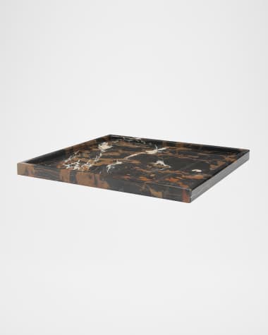 Marble Crafter Ambrosia Collection 14" Honed Finish Marble Tray