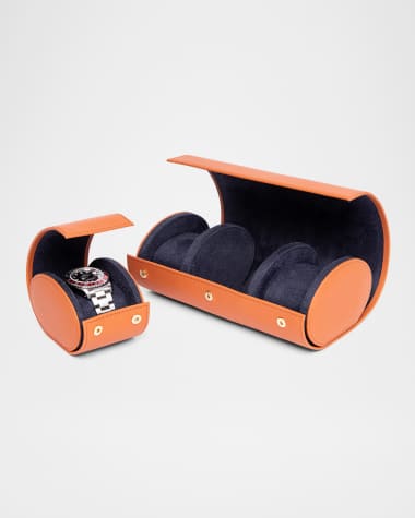 Rapport Hyde Park Three Watch Roll - Tan