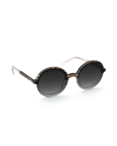 KREWE Louisa Nylon Round Sunglasses