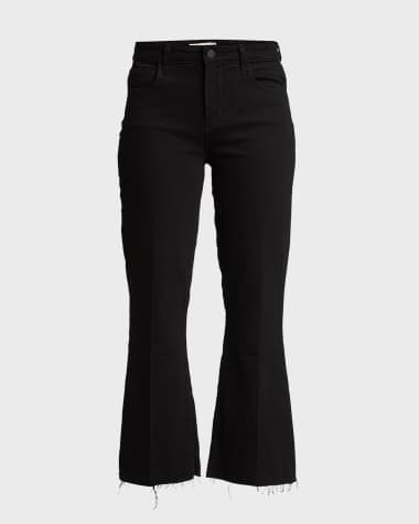 L'Agence Kendra High-Rise Crop Flare Jeans