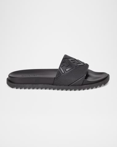 Fendi Men's FF Logo Slide Sandals