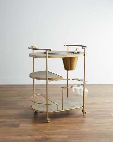 Tamara Art Deco Bar Cart