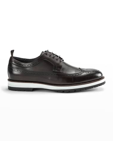 Ike Behar Men's Louis Hybrid Wing-Tip Leather Derby Shoes