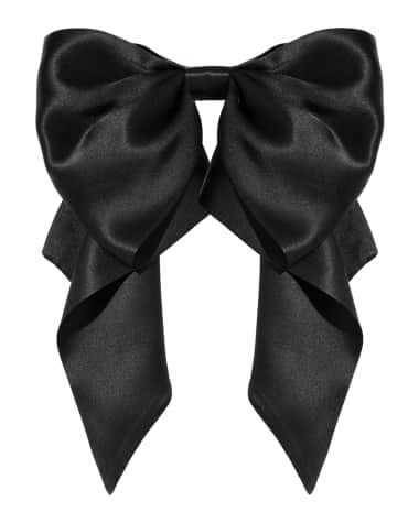 L. Erickson USA Clara Silk Charmeuse Bow Barrette