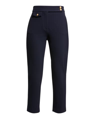 Veronica Beard Renzo Straight Crop Pants