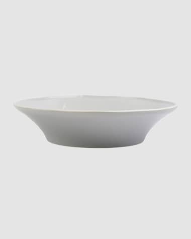 Vietri Chroma Light Gray Shallow Bowl