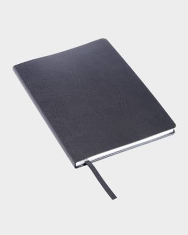 ROYCE New York Monogrammed Leather Bound Executive Notebook