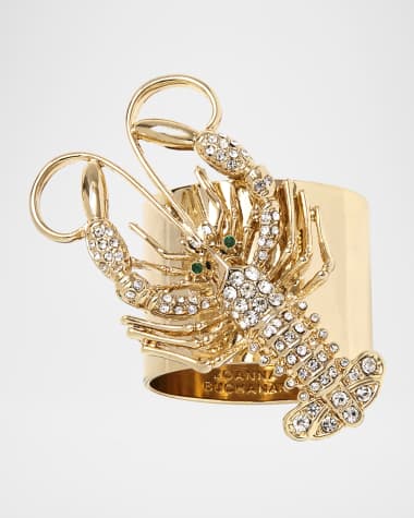 Joanna Buchanan Sparkle Lobster Napkin Rings, Set of 2