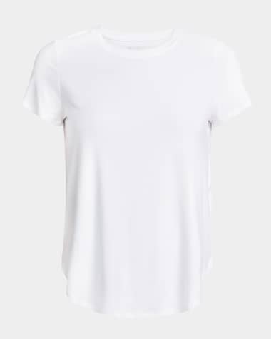 Beyond Yoga Women Signature Easy On T-Shirt White Size Medium $64- Small  Stain