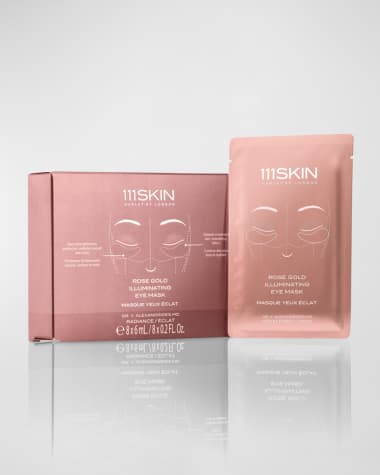 111SKIN Rose Gold Illuminating Eye Mask Box, 8 Count