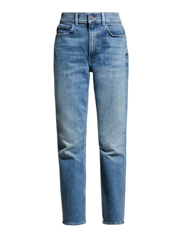 Lafayette 148 New York High Rise Straight Ankle Reeve Jean