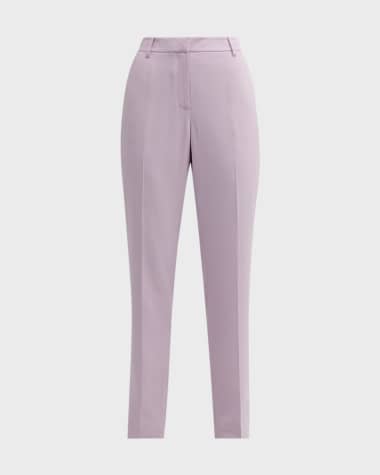 Lafayette 148 New York Clinton Finesse Crepe Ankle Pants