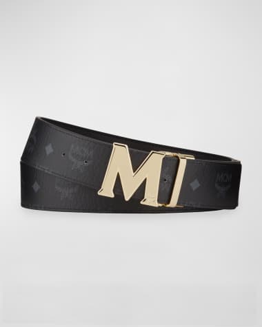 MCM Men's Claus Monogram Reversible Belt