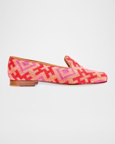 Stubbs and Wootton Harlow Needlepoint Smoking Loafers