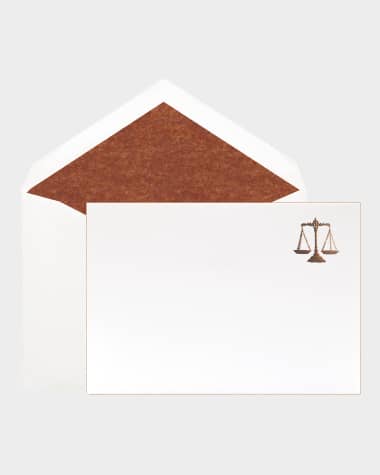 Bell'INVITO Justice Scales Stationery - Boxed Set of 12