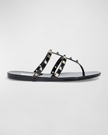 Black valentino sandals shop