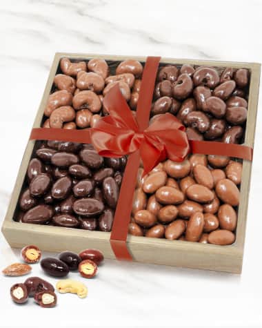 Chocolate Covered Company Belgian Chocolate Covered Almond and Cashew Tray