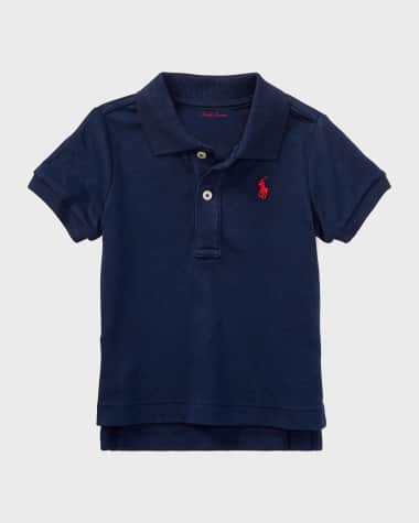 Ralph Lauren Childrenswear Interlock Polo Knit Shirt, Size 3-24 Months
