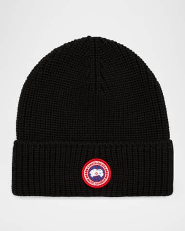 Canada Goose Men's Arctic Rib-Knit Wool Beanie Hat
