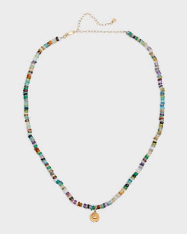 Sydney Evan 14k Evil Eye Diamond Coin Necklace