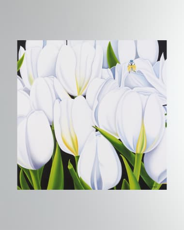 DECHAMBY DESIGN "Tulipes Blanches" Fine Art Print